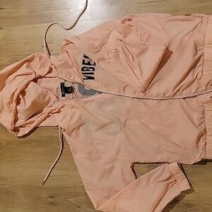 Miss Chievous Peach Bomber Jacket with Hood